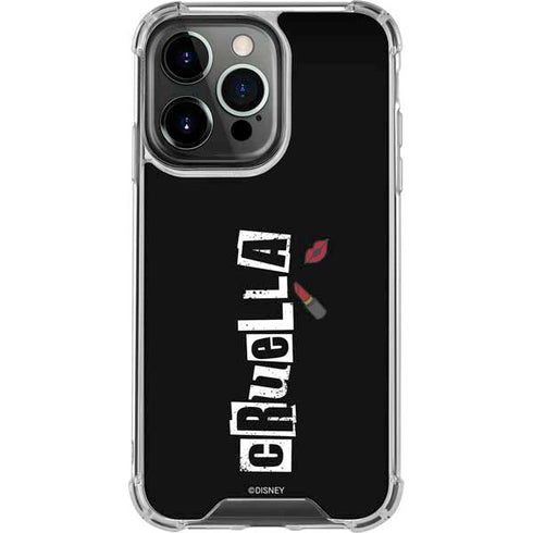 Disney Cruella (2021) Logo and Lipstick iPhone 16 Pro Clear Case
